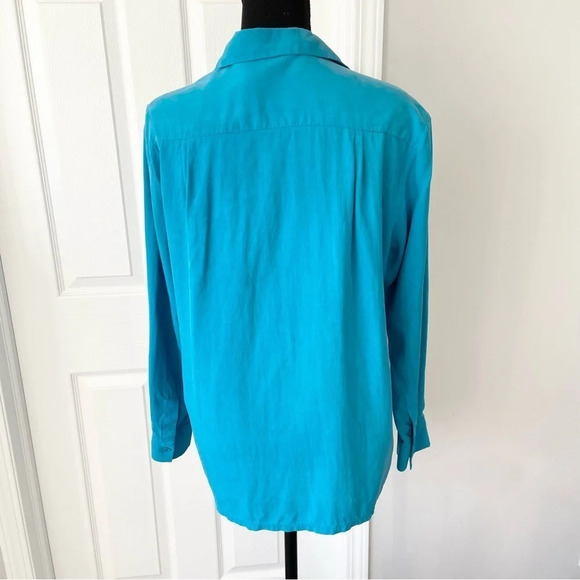 Tommy Bahama Embroidered Chest Pockets Pure  Silk Button Down Shirt - Picture 3 of 13